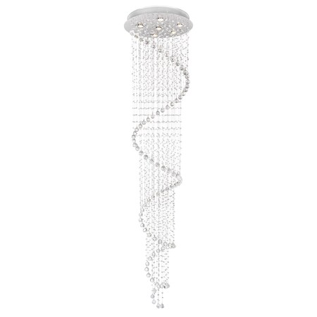 Cwi Lighting Spiral 6 Light Flush Mount With Chrome Finish 6603C24C(H:67)